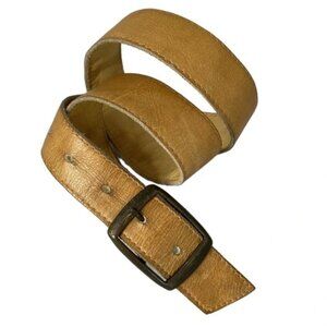 Vintage The Kettle Creek Canvas Co Fort Stanley Ontario Tan Leather Belt Size 2